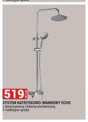 System natryskowo-wannowy Echo promocja w Merkury Market