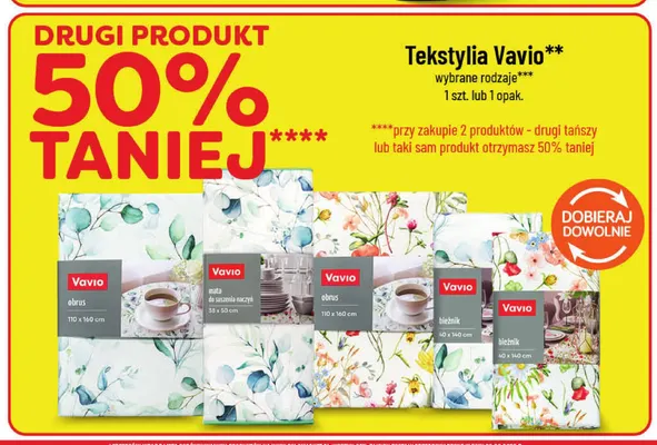Tekstylia Vavio promocja w POLOmarket