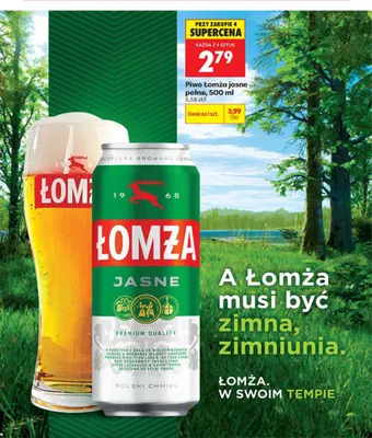 Piwo Łomża promocja w Biedronka