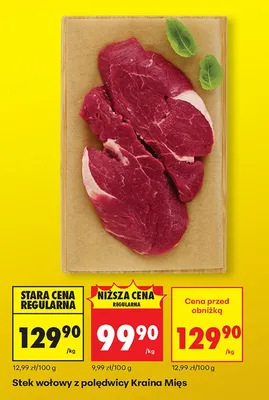 Stek wołowy z łopatki promocja w Biedronka