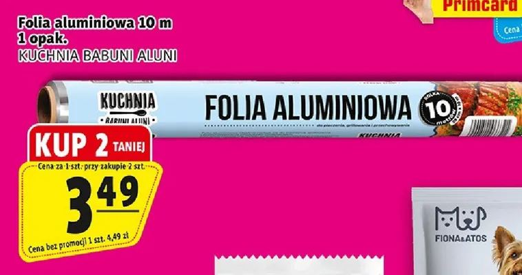 Folia aluminiowa Kuchnia Babuni Aluni 10m promocja w Prim Market