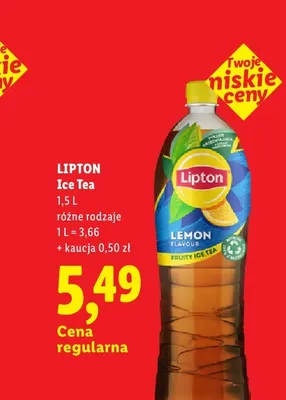 Herbata mrożona Lipton Ice Tea Lemon promocja w Lidl