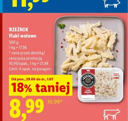 Flaki wołowe Rzeźnik promocja w Lidl