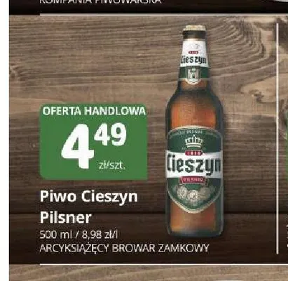 Piwo Cieszyn Pilsner promocja w Marketvita