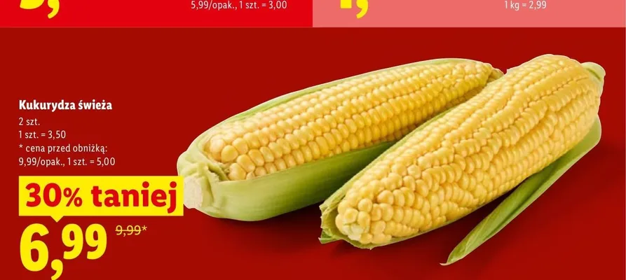 Kukurydza świeża promocja w Lidl