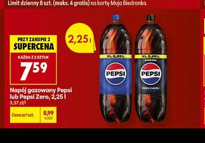 Napój gazowany Pepsi promocja w Biedronka