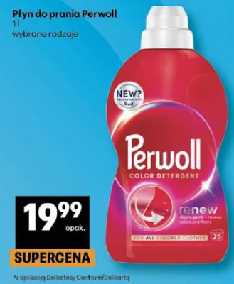 Płyn do prania Perwoll Color Detergent renew promocja w Delikatesy Centrum