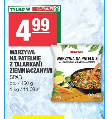 Warzywa na patelnię z talarkami ziemniaczanymi Spar promocja w SPAR