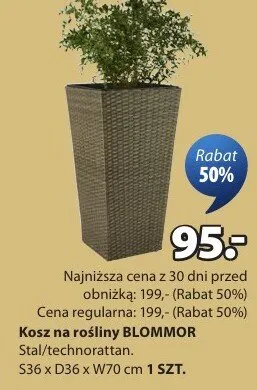 Kosz na rośliny promocja w Jysk