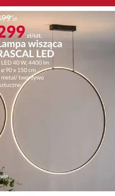 Lampa wisząca RASCAL LED 90x150 cm promocja w Salony Agata