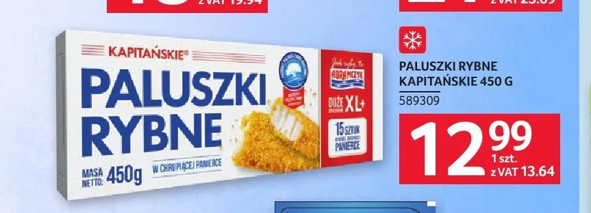 Paluszki rybne Kapitańskie promocja w Selgros