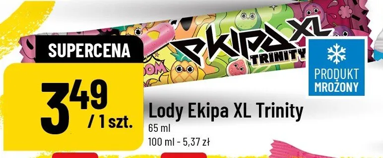 Lody Ekipa XL Trinity 65ml promocja w POLOmarket