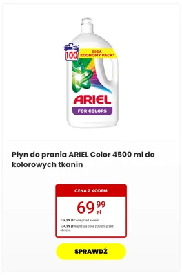 Płyn do prania Ariel Color promocja w Media Expert