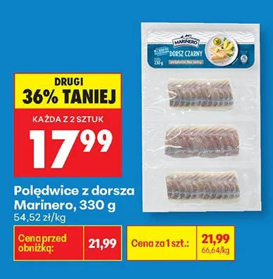Polędwice z dorsza Marinero promocja w Biedronka