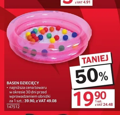 Basen dziecięcy promocja w Selgros