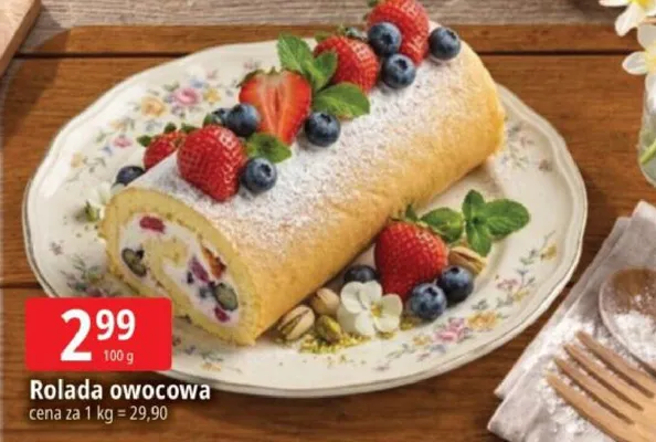 Rolada owocowa promocja w Leclerc