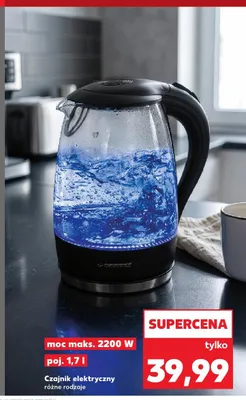Czajnik elektryczny Esperanza moc maks. 2200W poj. 1,7l promocja w Kaufland