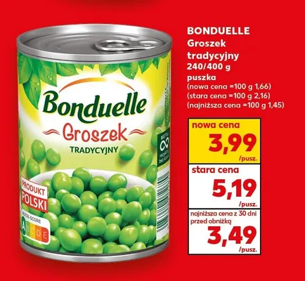 Groszek tradycyjny promocja w Kaufland