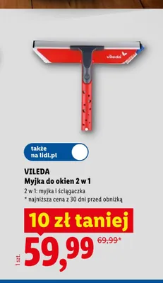Myjka do okien 2 w 1 Vileda promocja w Lidl