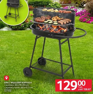 Grill węglowy KAPSUŁA promocja w Selgros