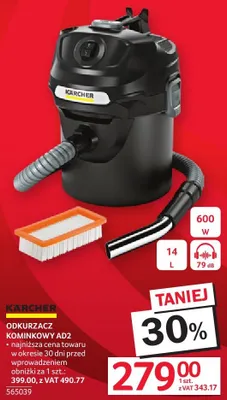 Odkurzacz kominkowy AD2 promocja w Selgros