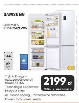 Lodówka AI Samsung RB34C672EWW promocja w Max Elektro