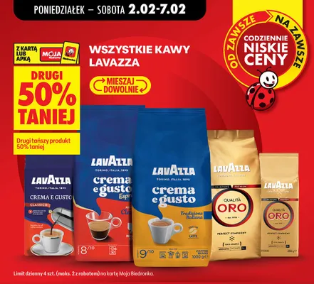 Kawa  wszystkie rodzaje promocja w Biedronka