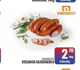 Kiełbasa głogowska Dobrowolscy promocja w Tomi Markt