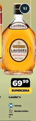 Whisky Lauder's Blended 40% promocja w Netto