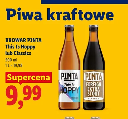 Piwo Browar Pinta This Is Hoppy promocja w Lidl