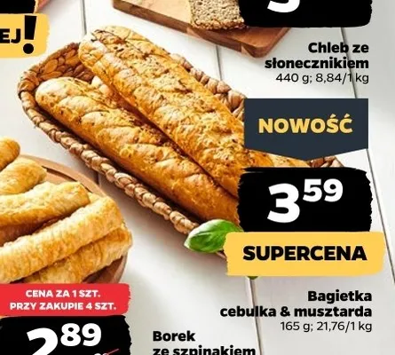 Bagietka cebulka & musztarda promocja w Netto
