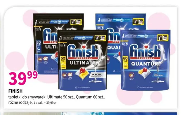Tabletki do zmywarek Finish Ultimate promocja w Drogerie Polskie