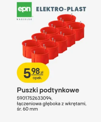 Puszki podtynkowe promocja w Castorama