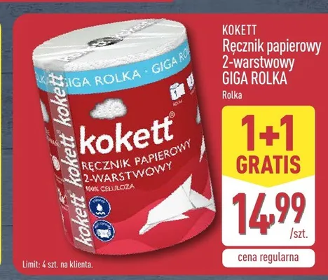 Ręcznik papierowy Kokett Giga Rolka promocja w Aldi