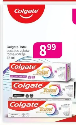 Pasta do zębów Colgate Total Original promocja w Drogerie Polskie