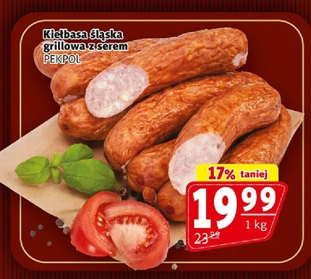 Kiełbasa śląska grillowa z serem PEKPOL promocja w Prim Market