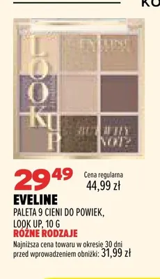 Paleta 9 cieni do powiek Look Up Eveline promocja w Drogerie Natura