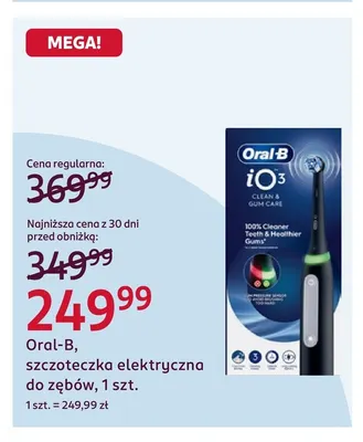 Szczoteczka elektryczna do zębów Oral-B promocja w Rossmann