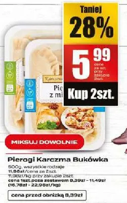 Pierogi Karczma Bukówka promocja w Supeco