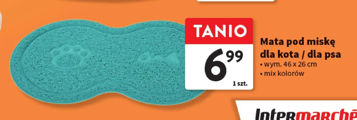 Mata pod miskę dla kota / dla psa promocja w Intermarche