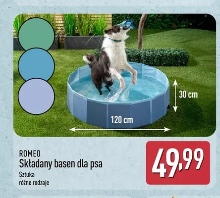 Składany basen dla psa Romeo promocja w Aldi