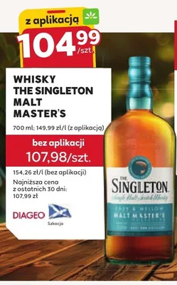 Whisky The Singleton Malt Master's promocja w Stokrotka