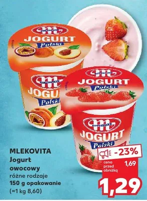 Jogurt owocowy różne rodzaje promocja w Kaufland