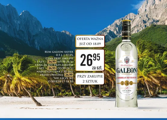 Rum Galeon Silver promocja w Dino