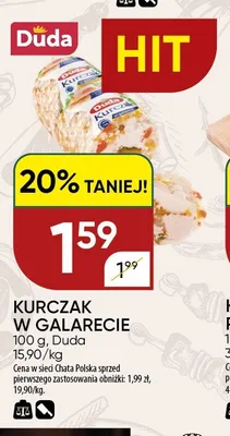 Kurczak w galarecie Duda promocja w Chata Polska