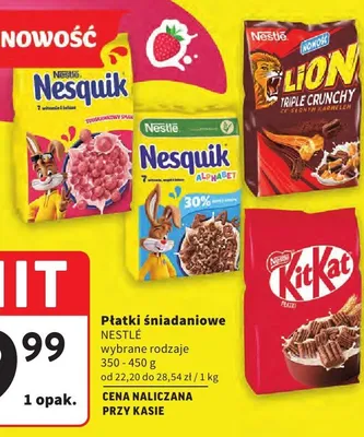 Płatki śniadaniowe KitKat promocja w Intermarche