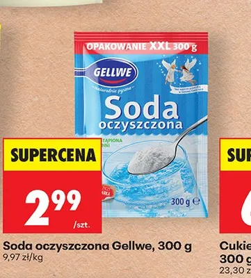 Soda oczyszczona Gellwe promocja w Biedronka