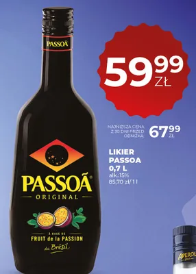 Likier Passoa 0,7 L promocja w Duży Ben