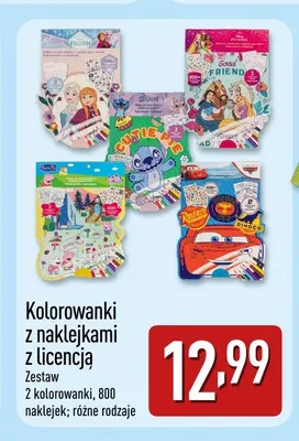 Kolorowanki z naklejkami z licencją promocja w Aldi