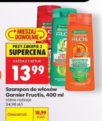 Szampon do włosów Garnier Fructis promocja w Biedronka
